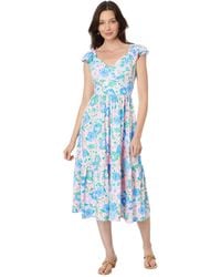 Lilly Pulitzer - Bayleigh Flutter Sleeve Midi - Lyst