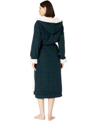 womens hooded sherpa flannel