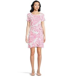 Lilly Pulitzer - Blaise Short Sleeve Romper Dress Rousseau Glisten - Lyst