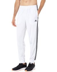 adidas Essentials 3-stripes Tricot Jogger Pants - White