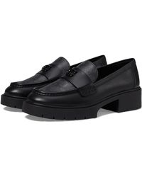 COACH - Leah Leather Loafer Black 9.5 B - Lyst