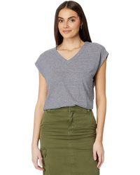 Madewell - Relaxed V-neck Tee In Stripe - Lyst
