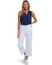NYDJ - Coco Relaxed Wide Leg Crop Jeans Jeans 0, Cotton/Denim/Elastane - Lyst