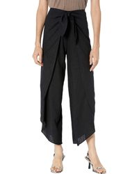 BCBGMAXAZRIA Womens Cuffed Tie Front Cropped Pant 