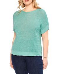NIC+ZOE - Nic+zoe Plus Size Easy Sleeve Summer Sweater - Lyst
