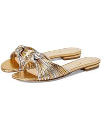 Jessica Simpson - Dydra Knotted Flat Sandals Sandals, Faux Leather - Lyst