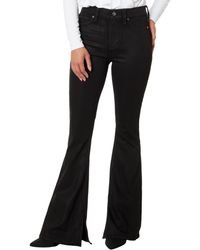 7 For All Mankind - High-waste Ali With Slit In Black - Lyst