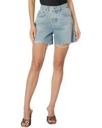 AG Jeans - Clove Shorts High-rise Baggy Fit In 21 Years Road Trip - Lyst