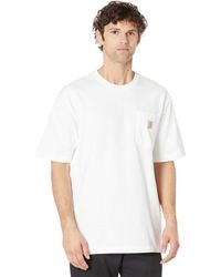 Carhartt Loose Fit Heavyweight Short Sleeve Pocket T-shirt - White