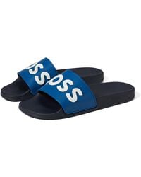 BOSS - Slide Sandals - Lyst