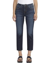 Jag Jeans - Petite Ruby Mid-rise Straight Cropped Jeans - Lyst