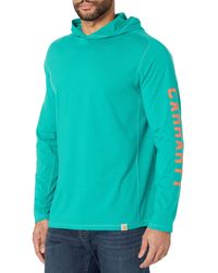 Carhartt - Force Relaxed Fit Midweight Long Sleeve Logo Graphic Hooded T-shirt - Lyst