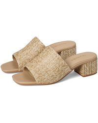 Seychelles - Pepper Raffia Sandal Slide Sandals, Leather/Rubber - Lyst
