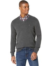 tommy hilfiger black v neck sweater