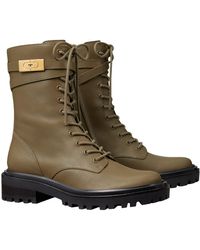 tory burch t hardware combat boot