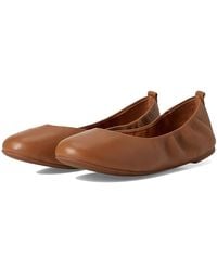 Lucky Brand - Emmielou Leather Ballet Flat Flat Shoes 8 B - Lyst
