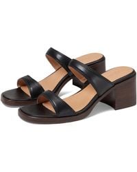 Madewell - The Saige Double-strap Sandal In Leather - Lyst