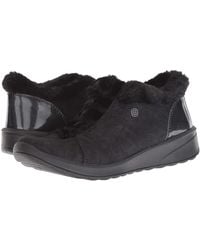 Bzees - Golden Slip On Shoes Microfiber/ Faux Fur, Textile - Lyst