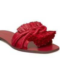 tory burch rope flat slide