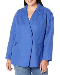 Madewell - Plus Double-breasted Crossover Blazer In 100% Linen - Lyst