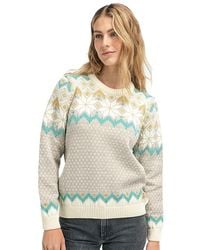 Dale Of Norway - Vilja Sweater Clothing Sandstone/Off-/Peacock Xl 16-18) Wool - Lyst