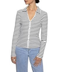 Sanctuary - Daydreamer Knit Shirt Clothing Chalk/ Stripe 5 Sm (Us 4-6) Cotton/Spandex - Lyst
