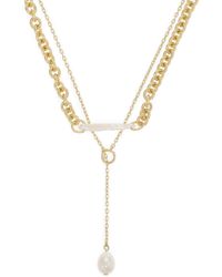 Madewell - Two-pack Casted Pearl Necklace Set - Lyst