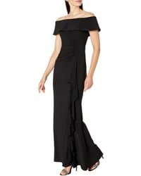 Xscape - Long Ity Off-the-shoulder Side Ruched - Lyst