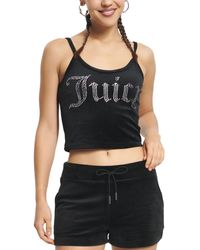 Juicy Couture - Juicy Basic Fitted Cropped Tank - Lyst