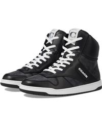 COACH - C202 Signature High-top Sneaker - Lyst
