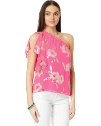 Lilly Pulitzer - Sarahleigh One Shoulder Silk Blend Top - Lyst