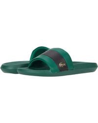lacoste slippers green Cheaper Than 