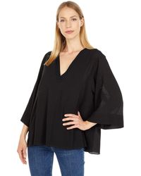vince double v neck popover