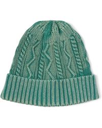 Free People Stormi Washed Cable Beanie - Green