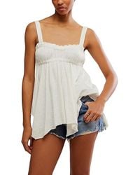 Free People - Amaryllis Tank Top Clothing Xs 0-2) Cotton - Lyst