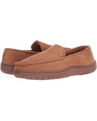 Hanes Mens Moccasin Slipper House Shoe with Indoor Outdoor Memory Foam Sole Fresh IQ Odor Protection 