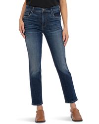 Kut From The Kloth - Reese High-rise Fab Ab Ankle Straight Jeans In Enchantment - Lyst