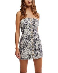 Free People - Tomas Mini Dress Xl 14) Cotton/Elastane - Lyst