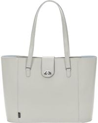 Zatchels - Handmade Leather Twist Lock Shopper - Lyst