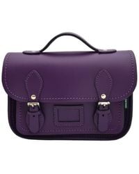 Zatchels - Leather Midi Satchel - Lyst