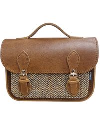 Zatchels - Midi Tannery & Tweed Satchel - Lyst