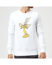Disney Girls Beauty and The Beast Lumiere Distressed Sweatshirt