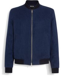 ZEGNA - Oasi Lino Bomber - Lyst