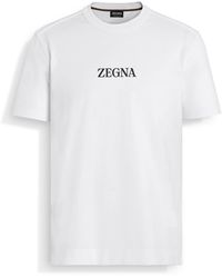 Zegna - T-Shirt Aus #Usetheexisting Baumwolle - Lyst