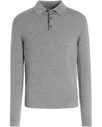 Zegna - Mélange 12Milmil12 Wool Polo Shirt - Lyst