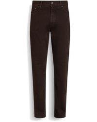 ZEGNA - Dark Stone-Washed Cotton Roccia Jeans - Lyst
