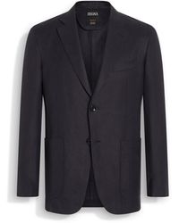 ZEGNA - Jacke Aus Oasi Lino Flower - Lyst