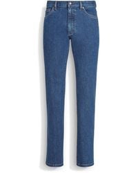 Zegna - Stone-Washed Stretch Cotton Roccia Jeans - Lyst