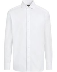Zegna - Sea Island Cotton Long-Sleeve Tailoring Shirt - Lyst