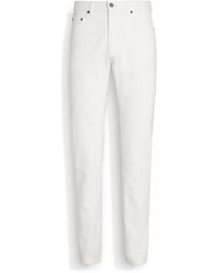 Zegna - Rinse-Washed Stretch Cotton Roccia Jeans - Lyst